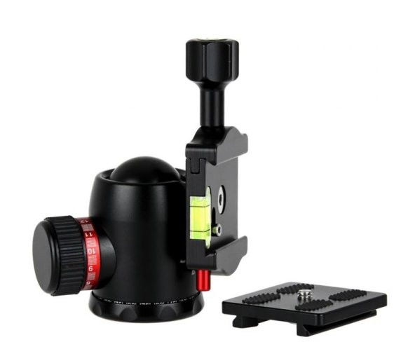 JUSINO BT-02 Profesyonel Tripod Kafası Aluminyum Siyah - 3