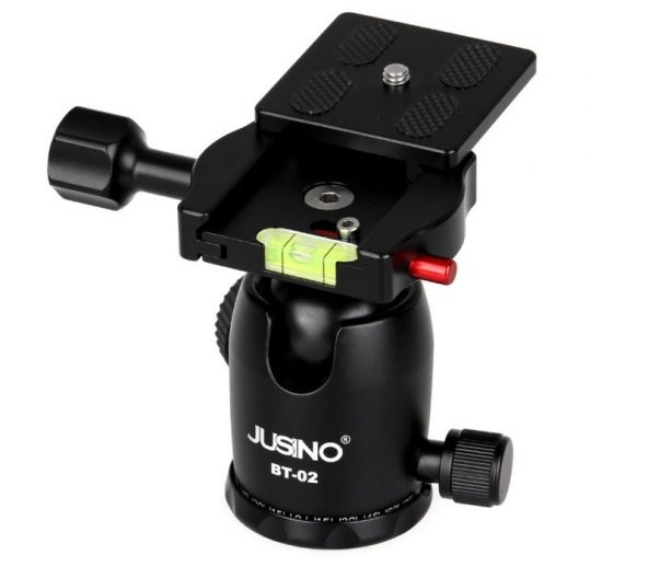 JUSINO BT-02 Profesyonel Tripod Kafası Aluminyum Siyah - 10