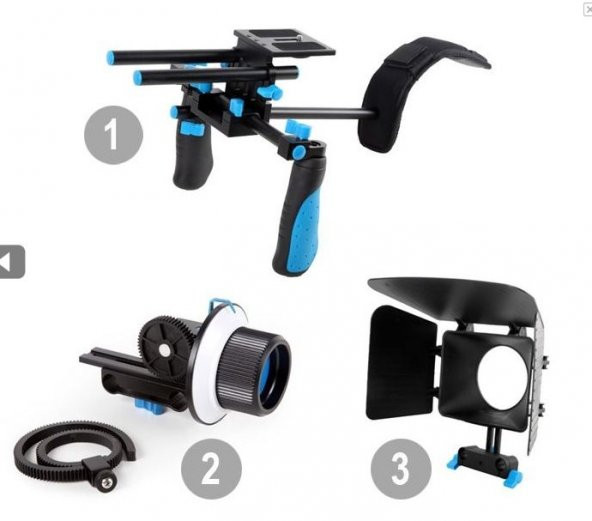 DSLR Rig Film Seti RL-02 + Followfoucs + Mattebox - 3