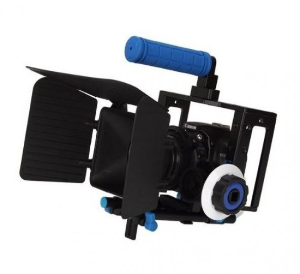 DSLR için Camera Cage + Follow Focus + Matte Box - 3
