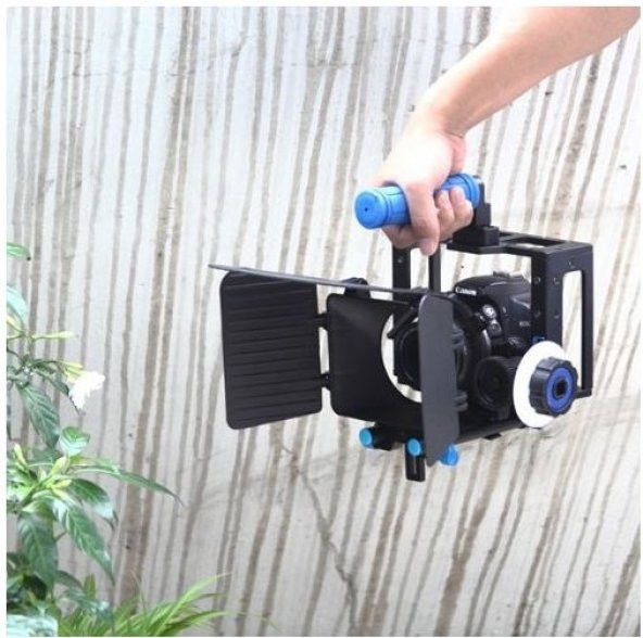 DSLR için Camera Cage + Follow Focus + Matte Box - 8