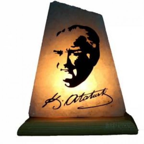 Çankırı Kaya Tuzu Lambası Atatürk Portreli 2-3 Kg