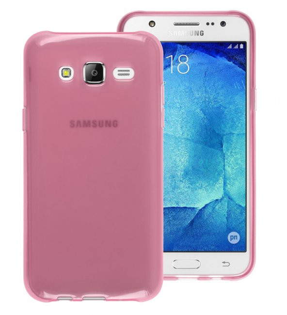 Microsonic Samsung Galaxy J5 Kılıf Transparent Soft Pembe