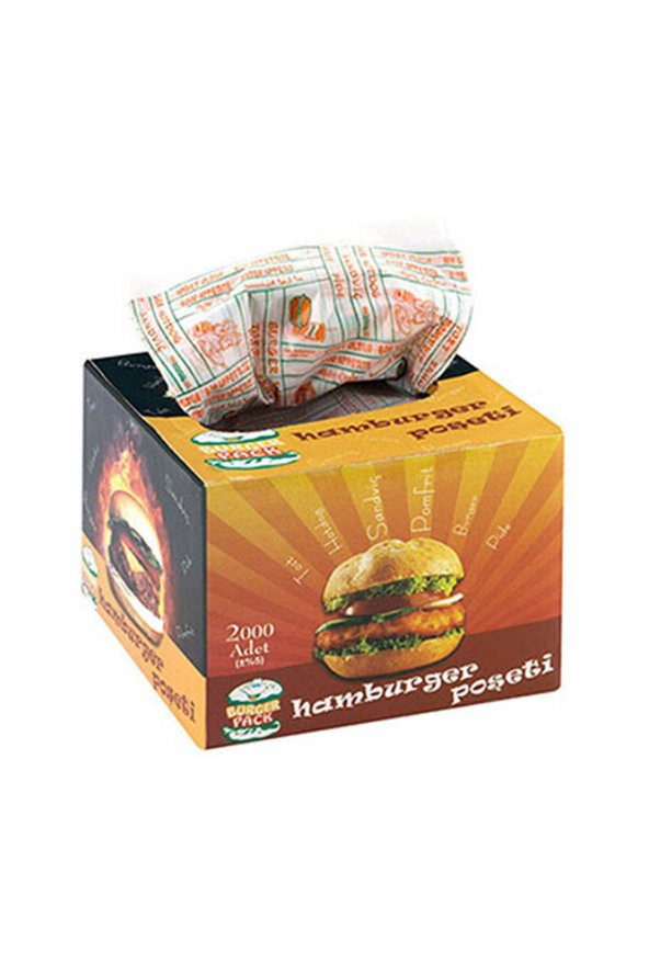 Hamburger Poşeti 2000 Adet