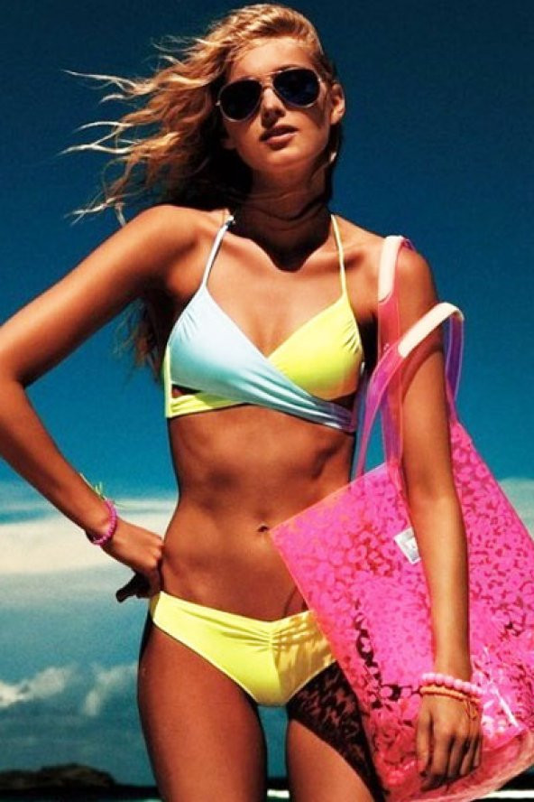 Renkli Şık Tasarım Bikini