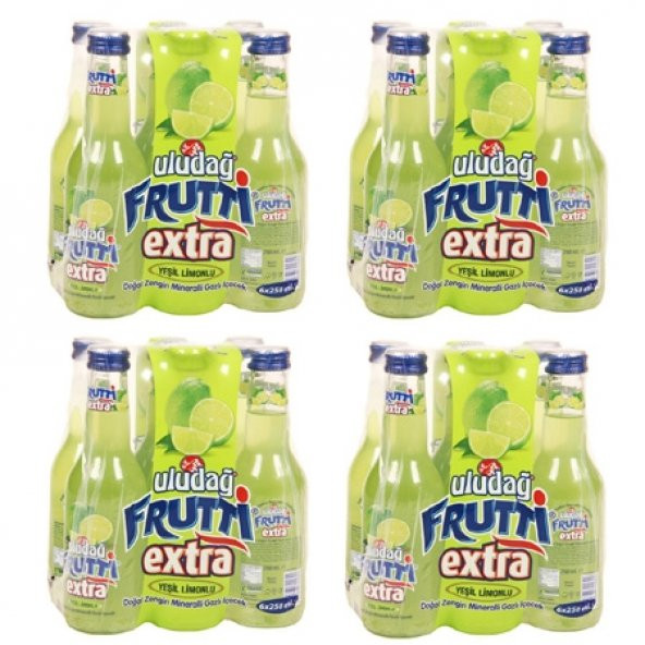 Uludağ Frutti Extra Yeşil Limon 24x250Ml