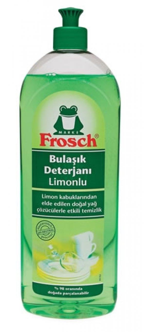 Frosch Bulaşık Deterjanı Yeşil Limon 750Ml