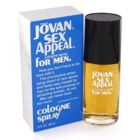 Jovan Sex Appeal edc For Men 88 ml