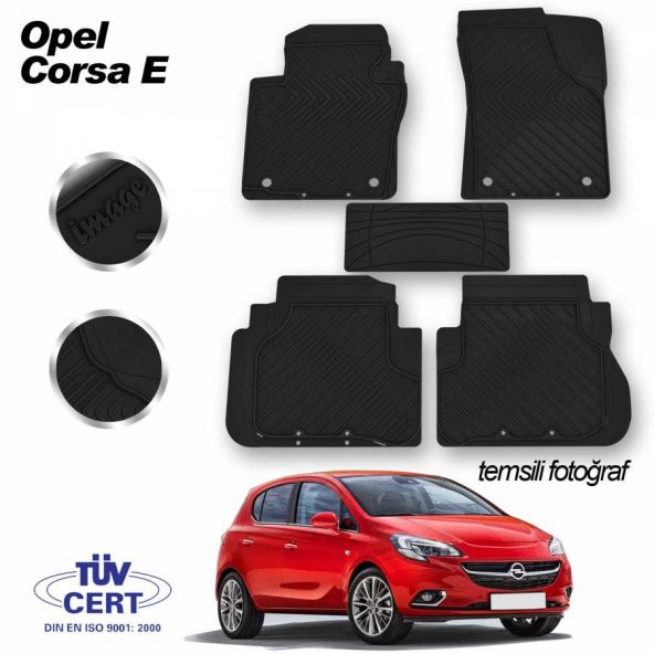 İmage Opel Corsa E Oto Paspas Seti  Siyah