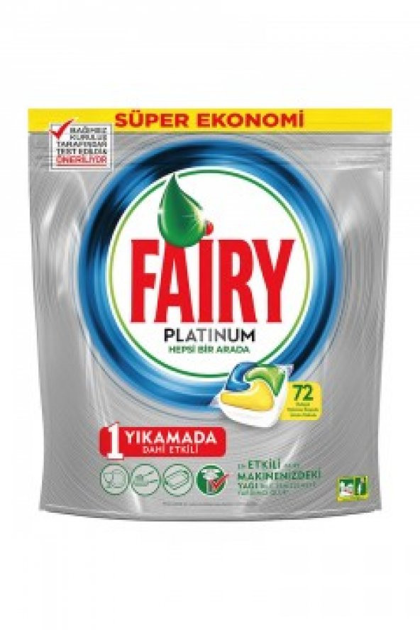 Fairy Platinum Bulaşık Makinesi Kapsülü 72 Adet