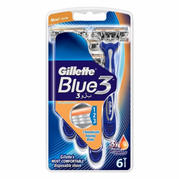 Gillette Blue 3 Kullan-at Tıraş Bıçağı 6 Li