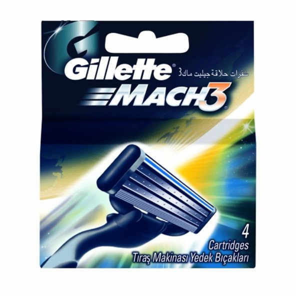 Gillette Mach3 Yedek Tıraş Bıçağı 4 Lü