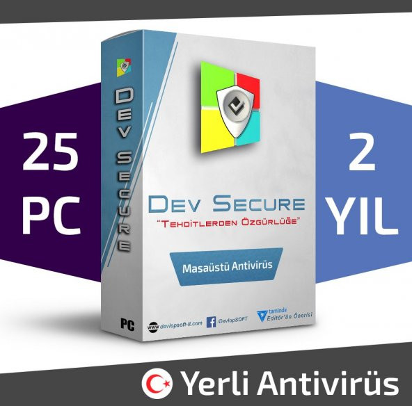 Dev Secure - 25PC, 2YIL - Masaüstü Yerli Antivirüs