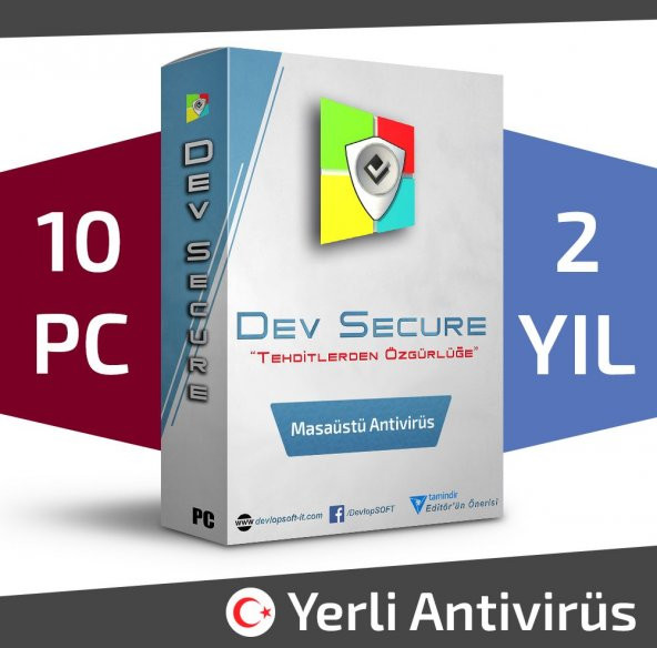 Dev Secure - 10PC, 2YIL - Masaüstü Yerli Antivirüs