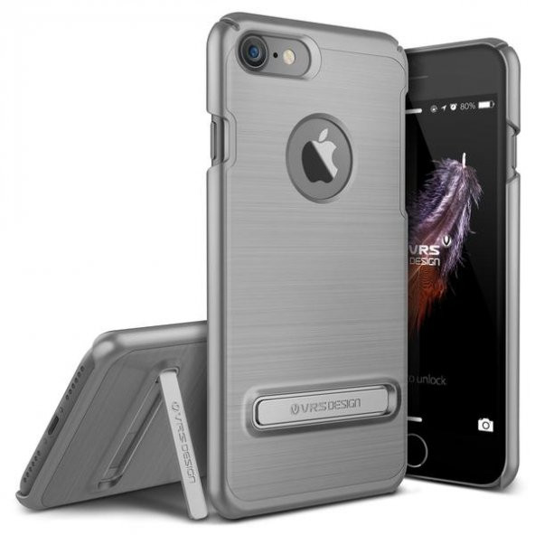 Verus iPhone 7 Kılıf Simpli Lite Series Case Steel Silver