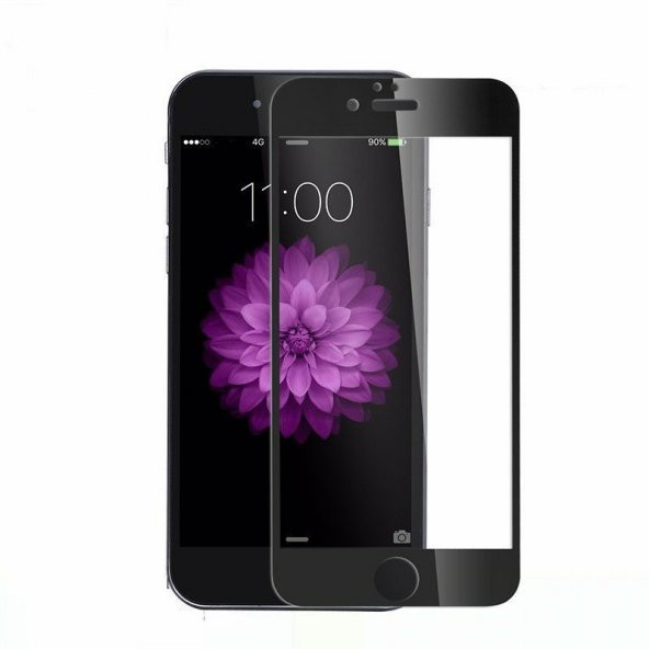 iPhone 7 3d Tam Kapatan Cam Ekran Koruyucu Siyah