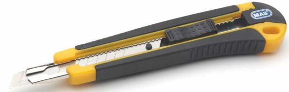 Mas Maket Bıçağı Dar Otomatik Kilitlemeli Metal Ağızlı Küçük 2740
