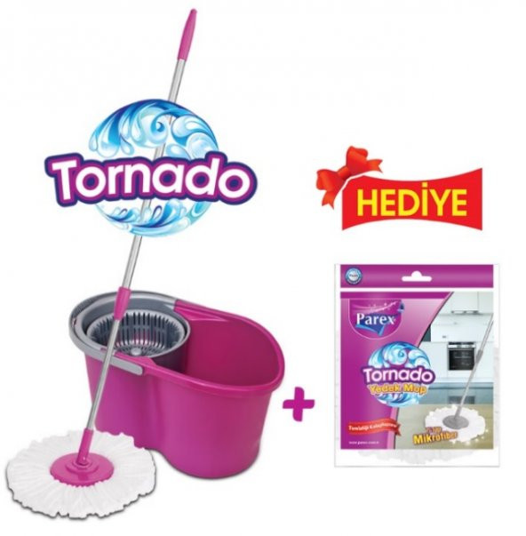 **YEDEK MOP HEDİYELİ**PAREX TORNADO TEMİZLİK SETİ