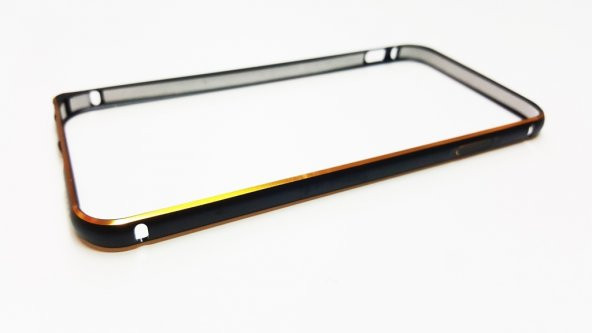 iPhone 6 -6 S Çelik Yaldızlı Koyu Siyah Bumper