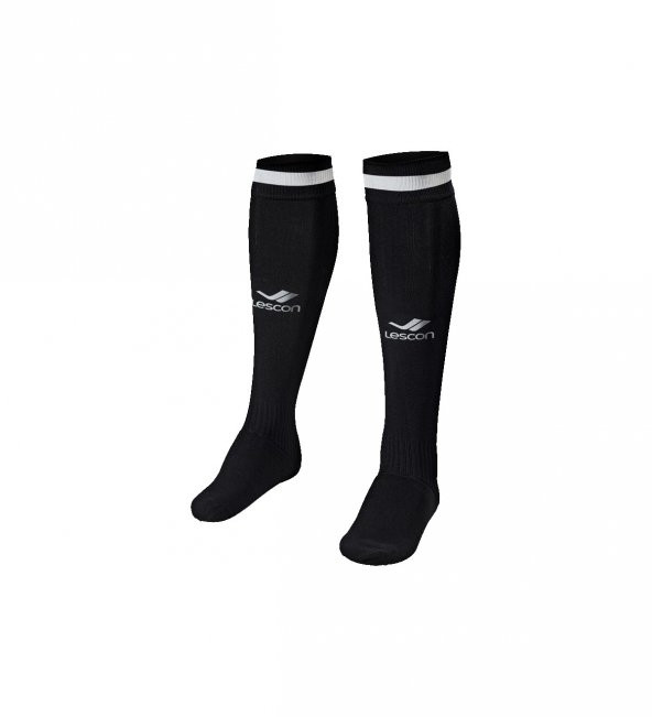 Lescon La-2172 Siyah Beyaz Futbol Çorabı 36-39 Numara