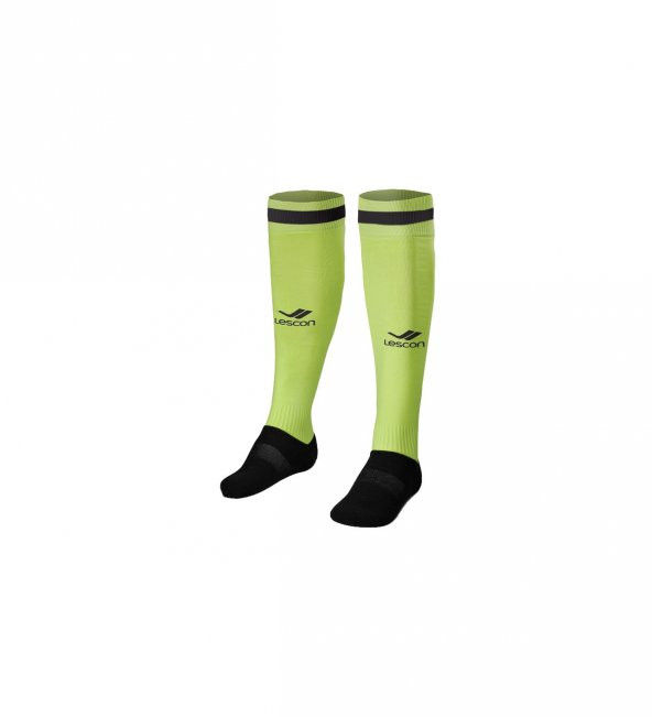 Lescon La-2172 Neon Sarı Siyah Futbol Çorabı 40-45 Numara