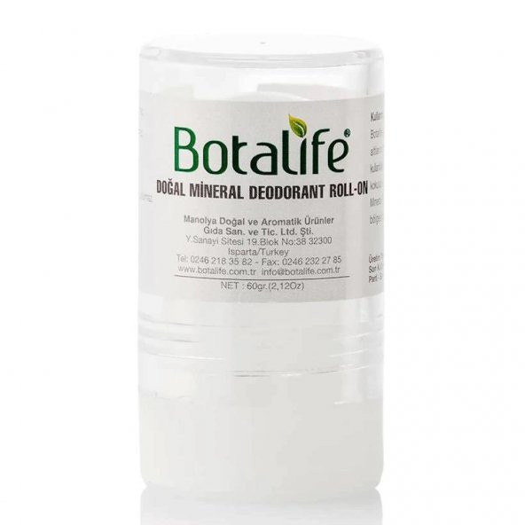 Botalife Doğal Mineral Deodorant Roll-On 60g
