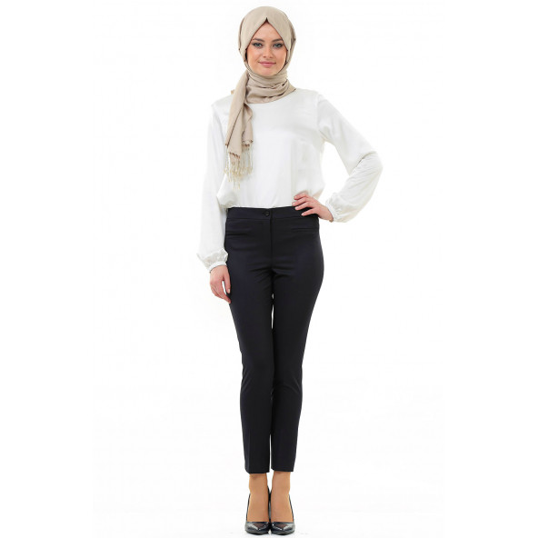 KADIN BİLEKTE PANTALON SORALLİNE 1683 LACİVERT - 3