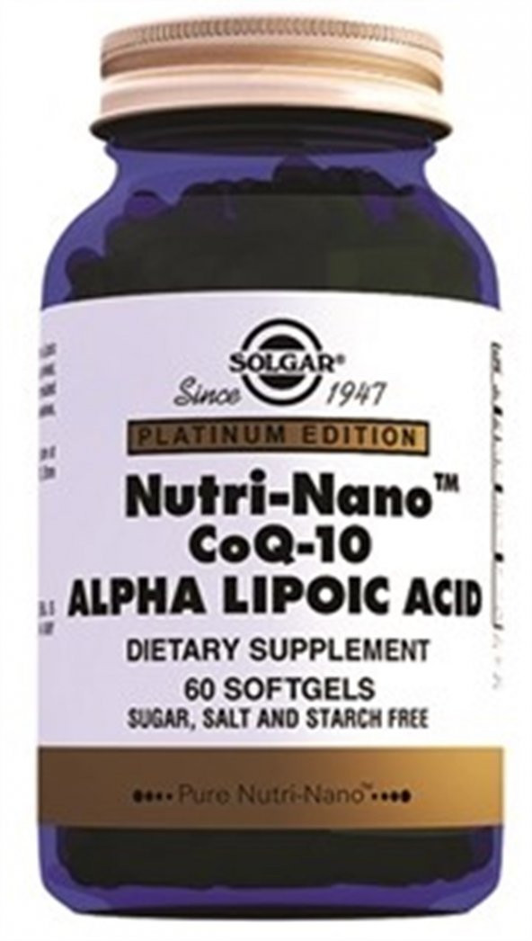 Solgar Nutrı Nano Coq 10 Alpha Lipoic Acid