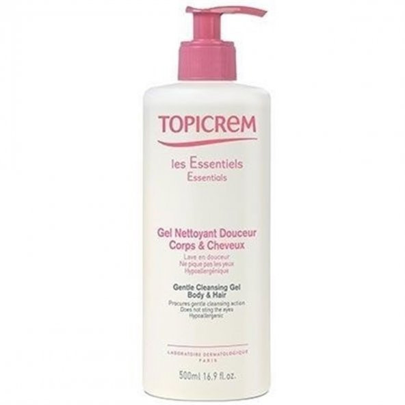 Topicrem Gentle Cleansing Gel Body&Hair 500 Ml