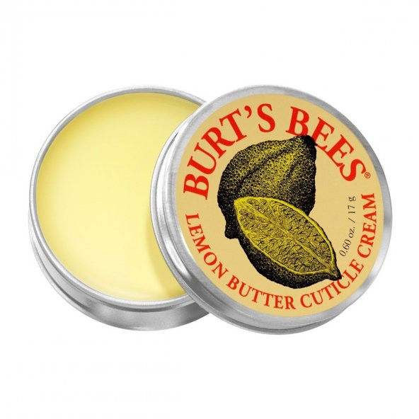 Burt S Bees Lemon Butter Cuticle Cream / Limon Yağı İçeren Tırnak Eti Bakım Kremi 15Gr