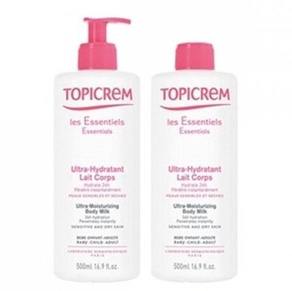 Topıcrem Ultra Moısturızıng Body Mılk Nemlendirici Vücut Sütü 500 Ml 2.Si Hediye - 1