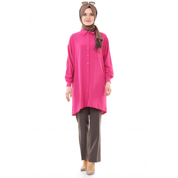 BAYAN BÜYÜK BEDEN PANTALON NORMAL BEL 1548 VİZON