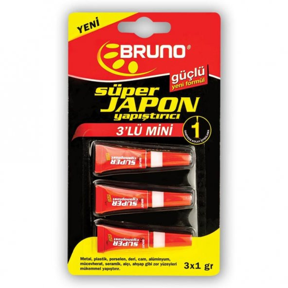 Bruno Süper Japon Yapıştırıcı 3 Lü Set