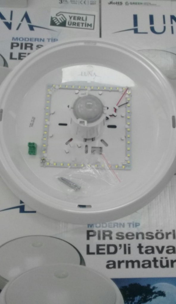 LUNA SENSÖRLÜ LED'Lİ TAVAN ARMATÜRÜ - BEYAZ IŞIK - 5