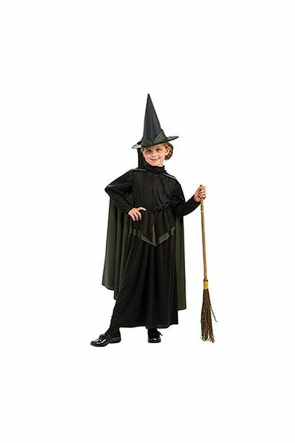 Kötü Cadı Çocuk Kostüm 5-7 Yaş 1 Adet