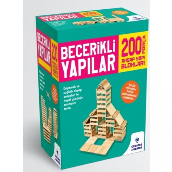 200 Parça Becerikli Yapılar (Ahşap Yapı Blokları)
