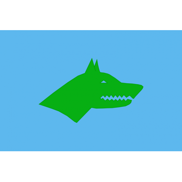 Göktürk Bayrağı 50x75cm.