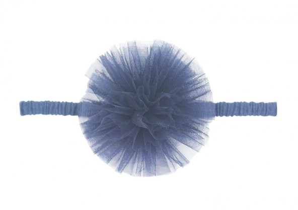 Ponpon Saç Bandı (Küçük) Lacivert