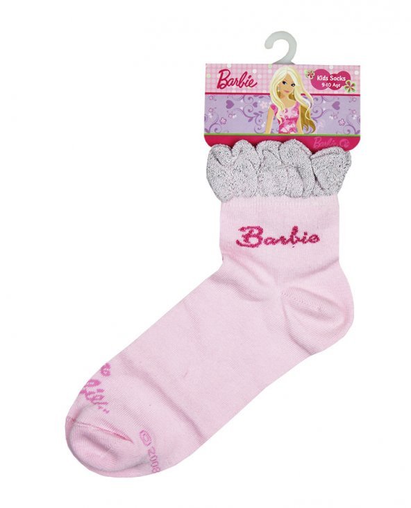 Barbie Simli Çorap Açık Pembe