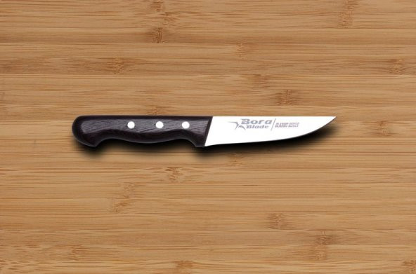 BORA-M-703 BC Mutfak ve Kurban Wenge Saplı Klasik Bıçak (No:0)