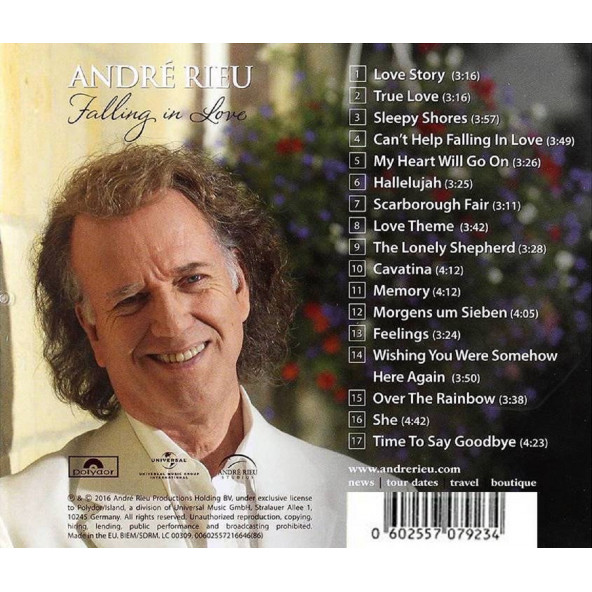 ANDRE RIEU&JOHANN STRAUSS - FALLING IN LOVE (CD) - 2