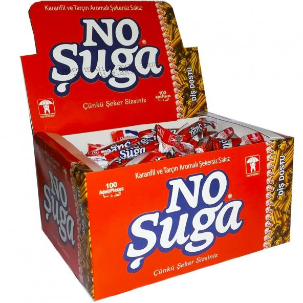 No Şuga Karanfil ve Tarçın Aromalı Şekersiz Sakız 100 Adet