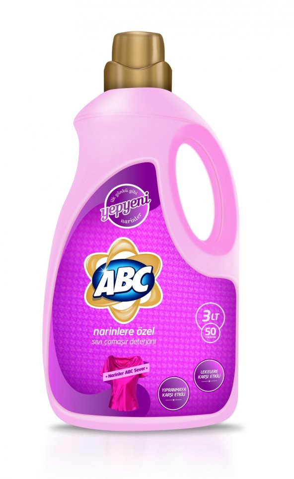 ABC Sıvı Çamaşır Deterjanı Narinlere Özel 3 Lt