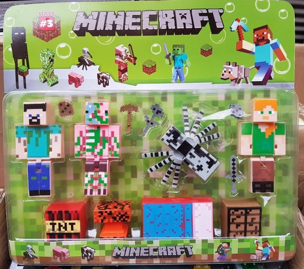Minecraft Oyuncakları Güncel Figürler Steve Minecraft Oyun Set
