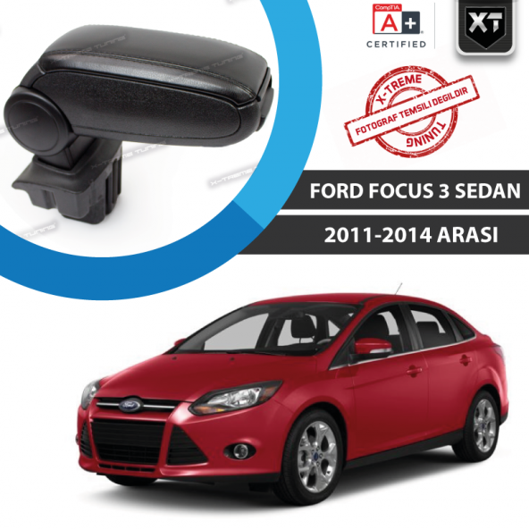 Ford Focus 3 Sedan Siyah Kol Dayama (Kolçak) 2011-2014 Arası