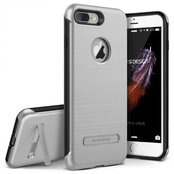 Verus iPhone 7 Plus Kılıf Duo Guard Series Case Light Silver