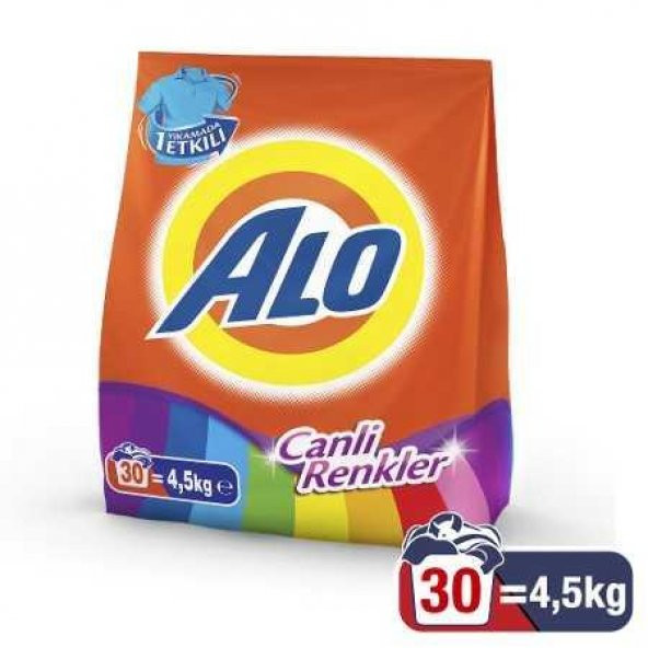 Alo Toz Çamaşır Deterjan Renkliler için 4.5 Kg