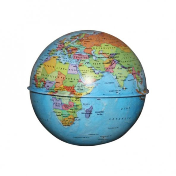 Dünya Kumbara Küre 10cm-Siyasi