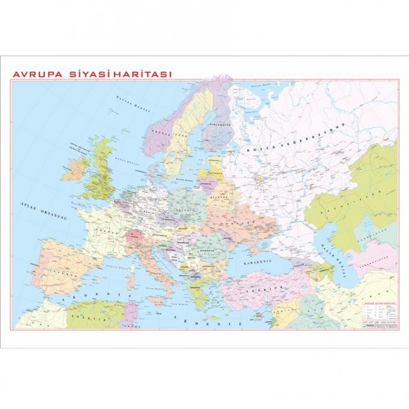 Avrupa Siyasi Haritası 70x100cm