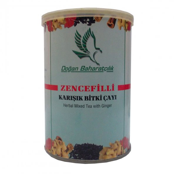 Zencefilli Karışık Bitkisel Çay 100 Gr Teneke Kutu - Resim 4